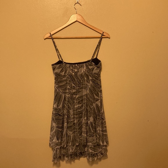 Two Tone Grey, Spaghetti Strap Dress - Picture 2 of 2